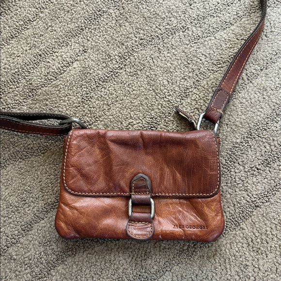 Jack Georges Leather Crossbody - Picture 2 of 6